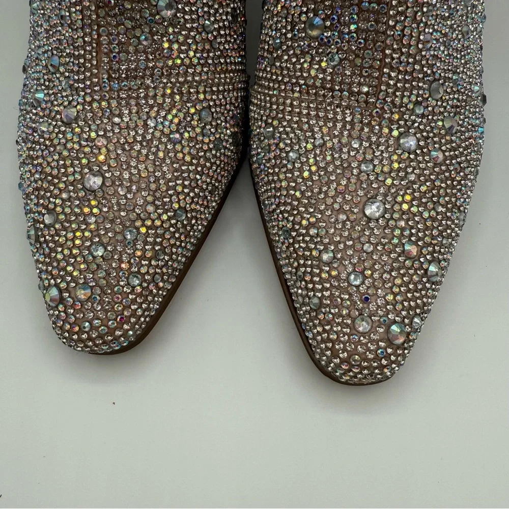 Matisse Harlow Sparkly Rhinestone Western Ankle Crystal Cowgirl Booties Size 7.5 - Picture 12 of 16